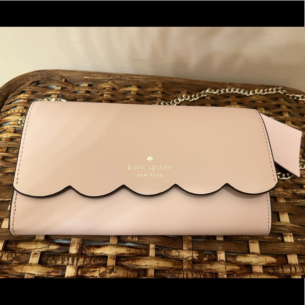 Kate Spade Wallet with Gold Chain
